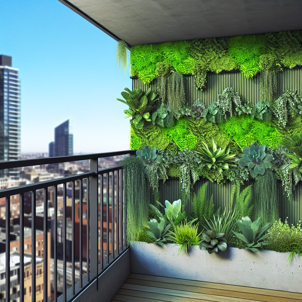 Vertical garden before