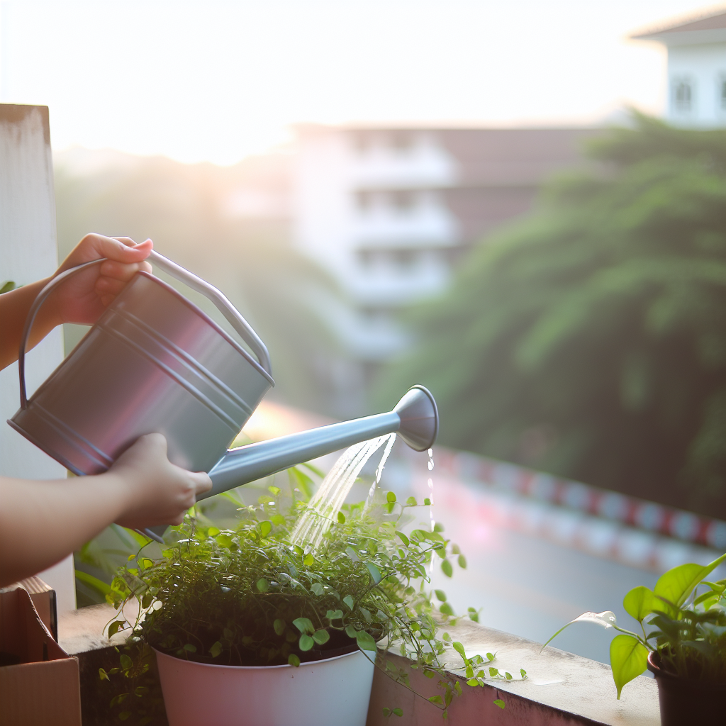 Watering plants